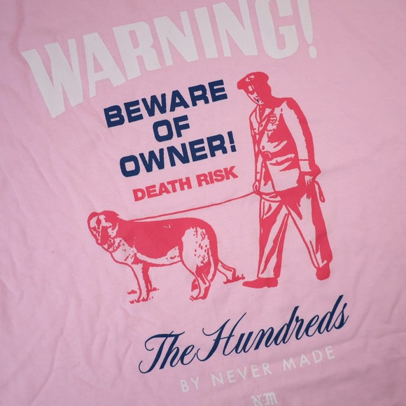 The Hundreds x Never Made Warning Graphic T Shirt - Picture 4 of 8